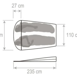 Vaude Biwak II.2 -Sackundpack Geschäft 12506 g