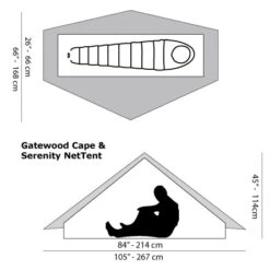 Six Moon Designs Gatewood Cape -Sackundpack Geschäft Cape Layout 800x