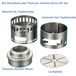 Evernew Titanium Alcohol DX Stove Set