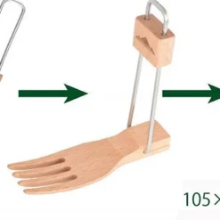 Evernew Forestable Folding Fork -Sackundpack Geschäft ECZ228 3