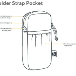 GossamerGear Shoulder Strap Pocket Medium -Sackundpack Geschäft GG SSPOCKET Det 1