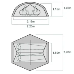 Exped Lyra III -Sackundpack Geschäft Lyra III grund