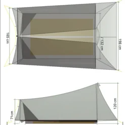 Tarptent MoTrail Mit Front Und Rearpole -Sackundpack Geschäft MoTrail masse