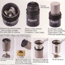 SOTO Thermostack Cook Set Combo -Sackundpack Geschäft OD TSK C Det