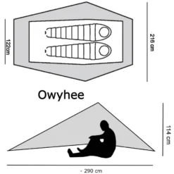 Six Moon Designs OWYHEE TARP Tent -Sackundpack Geschäft Owyhee Grund