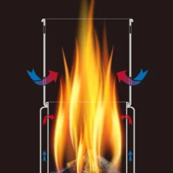 Toaks Titanium -Backpacking Wood Burning Stove Small -Sackundpack Geschäft STV11Schem