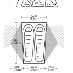 Big Agnes Copper Spur HV UL2 -Sackundpack Geschäft THVCS220 masse 1
