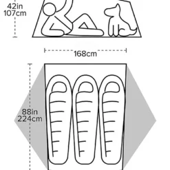 Big Agnes Tiger Wall UL3 Bikepack -Sackundpack Geschäft TTWBP321 floor