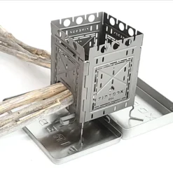 Firebox 4" Freestyle Stove Hobo Kit Titanium