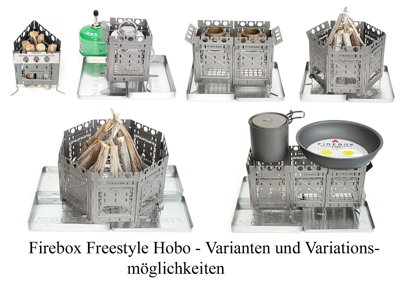 Firebox 4" Freestyle Stove Hobo Kit Titanium 4 Firebox 4" Freestyle Stove Hobo Kit Titanium – Bild 2