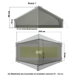 Tarptent Scarp 1 Mit Solid Inner Tent -Sackundpack Geschäft scarp1c 20grund