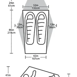 Big Agnes Seedhouse SL 2 -Sackundpack Geschäft seedh2 masse