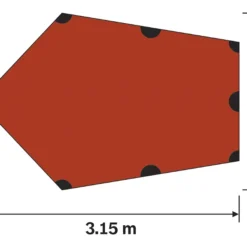 Hilleberg Tarp 5 -Sackundpack Geschäft tarp5 grund