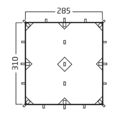 Nordisk Voss 9 M² SI Tarp 7 Nordisk Voss 9 M² SI Tarp -Sackundpack Geschäft voss9 masse